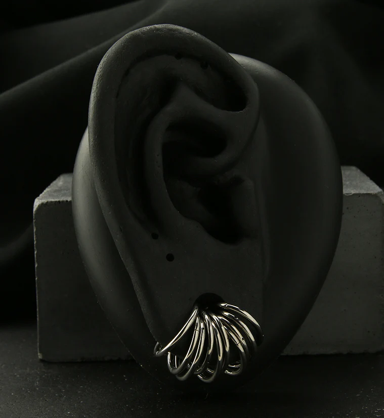 20pc Set of Stainless Steel Stacked Rings - Mrs Treak