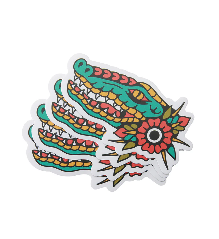Alligator Rose Sticker Pack (4 pack) - Mrs Treak