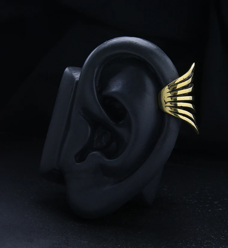 Apex Brass Ear Cuff - Mrs Treak