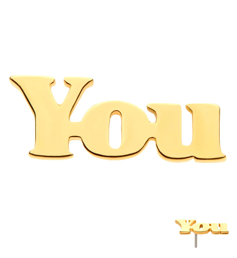 14kt Gold You Threadless Top - Mrs Treak