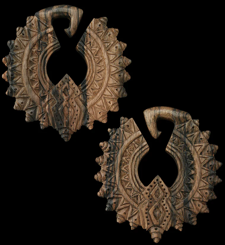 Midway Areng Wooden Ear Weights - Mrs Treak
