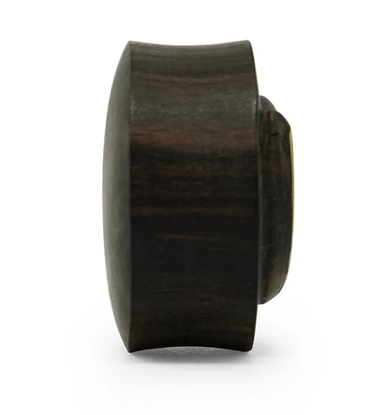 Areng Wood Plugs with Ammonite Inlay - Mrs Treak