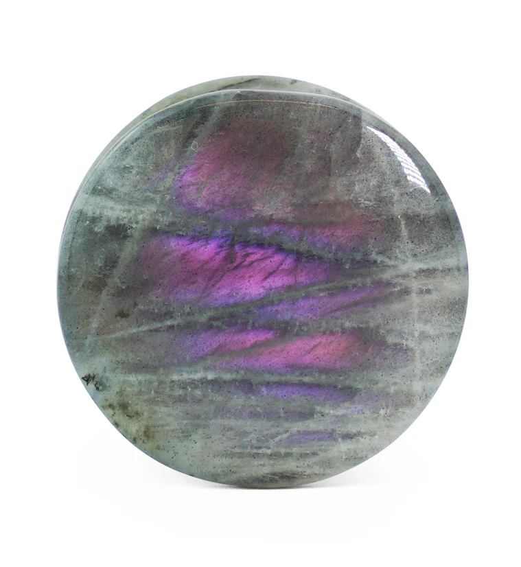 Purple Labradorite Stone Plugs - Mrs Treak