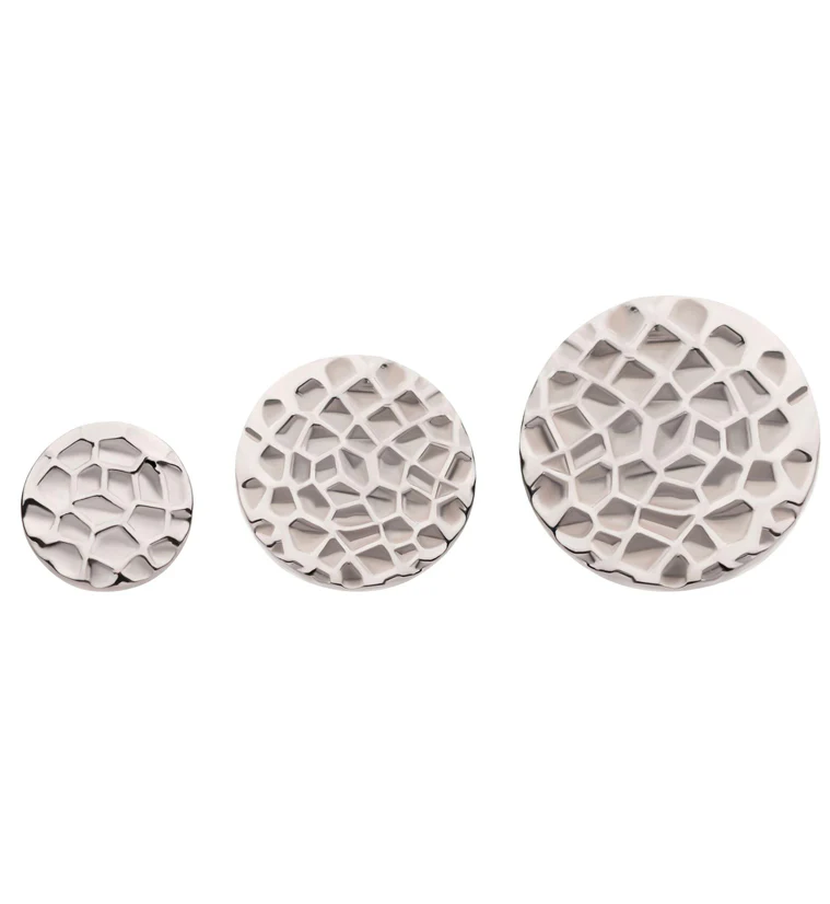 Hammered Disk Internally Threaded Titanium Top - Mrs Treak