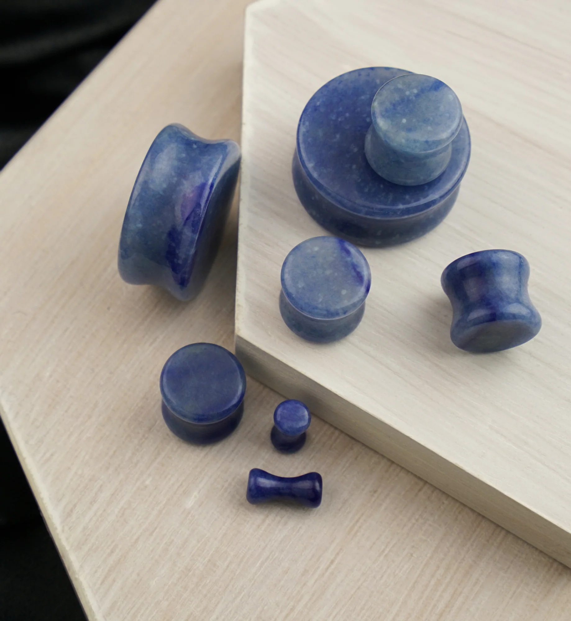 Blue Aventurine Stone Plugs - Mrs Treak