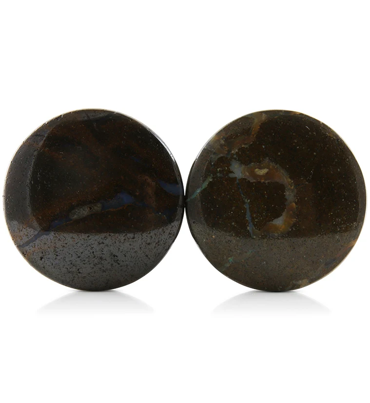 Boulder Opal Plugs 1 Inch (25mm) Version 13 - Mrs Treak