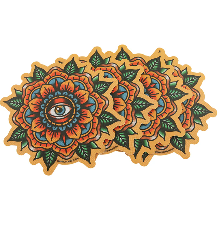 Eye Of The Flower Sticker Pack (4 pack) - Mrs Treak
