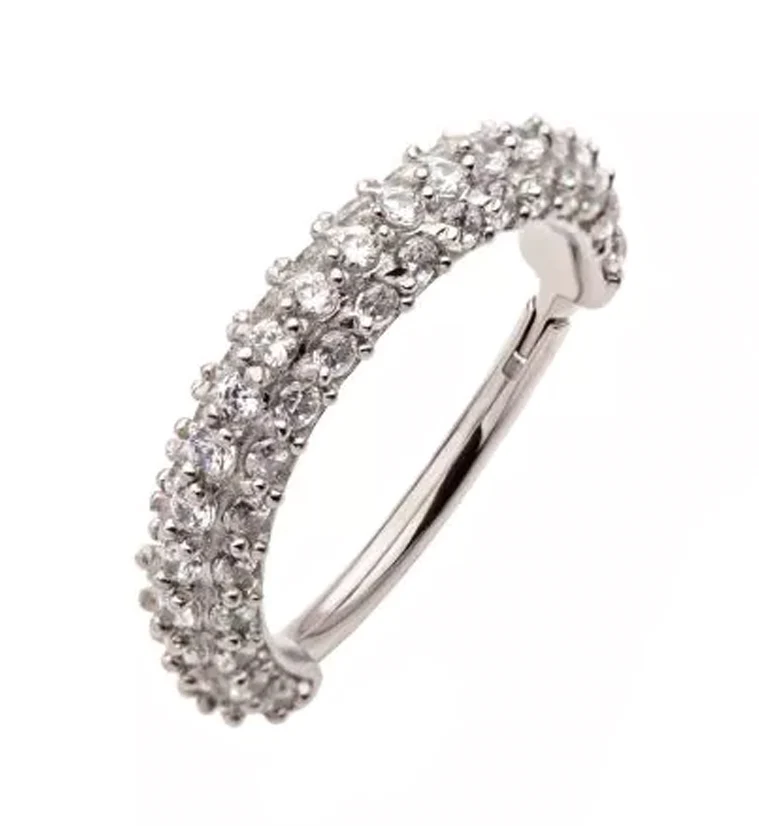 Multiple CZ Hinged Segment Ring - Mrs Treak