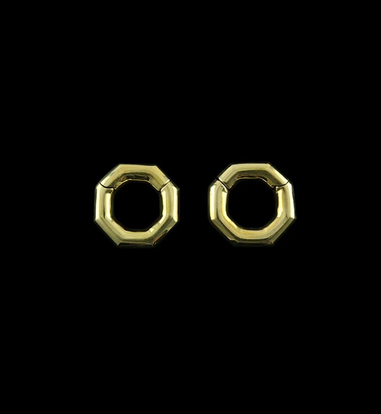 Octagon Hinged Ear Weights - Mrs Treak