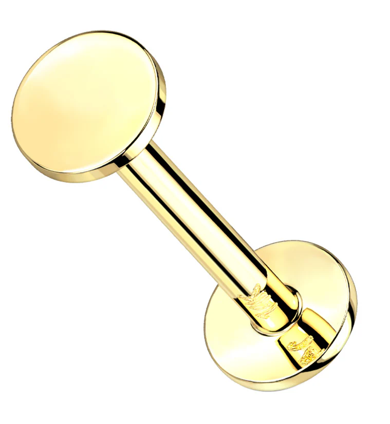 14kt Gold Disk Labret - Mrs Treak