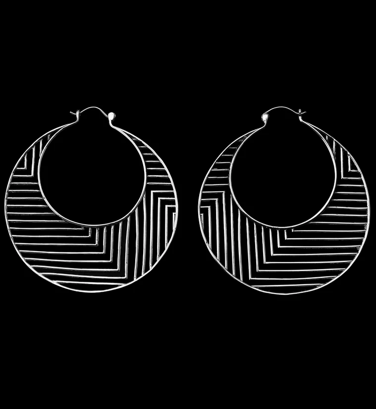 Silver Channel Titanium Hangers - Earrings - Mrs Treak