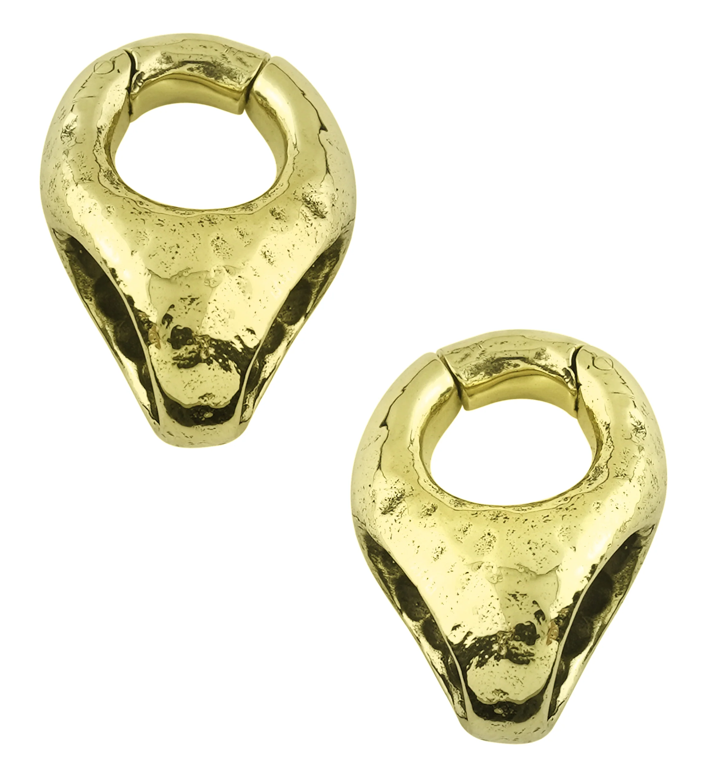 Salient Brass Hinged Ear Weights - Mrs Treak