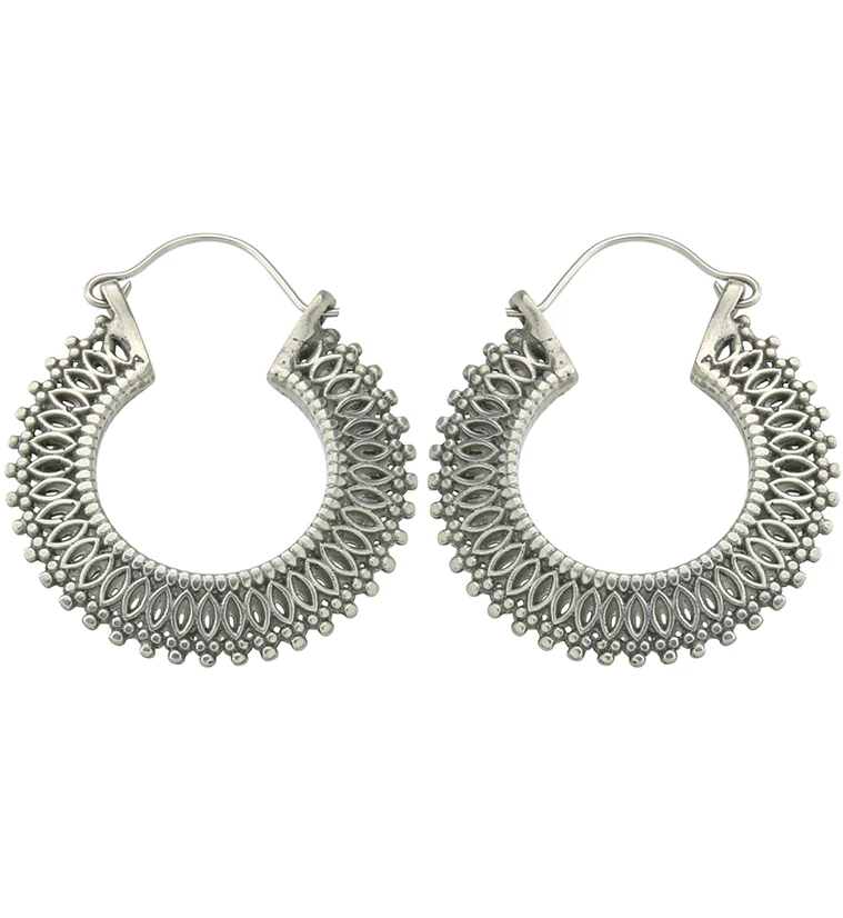 Range White Brass Hangers / Earrings - Mrs Treak