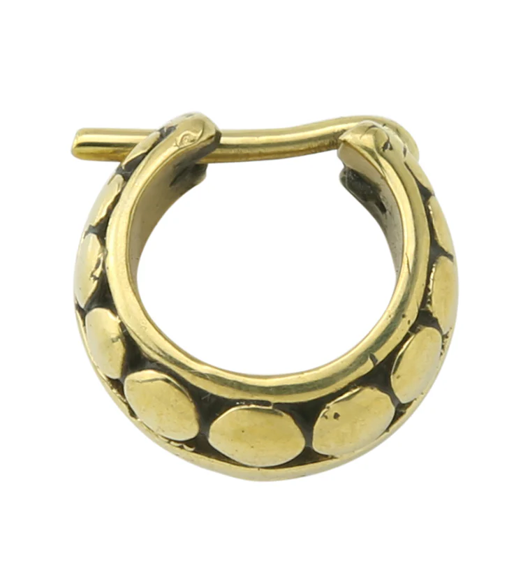 Couloir Brass Hinged Ring - Mrs Treak