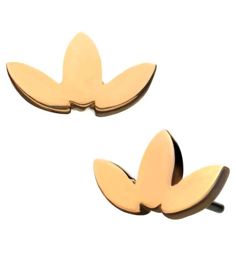 14kt Gold Lotus Threadless Top - Mrs Treak