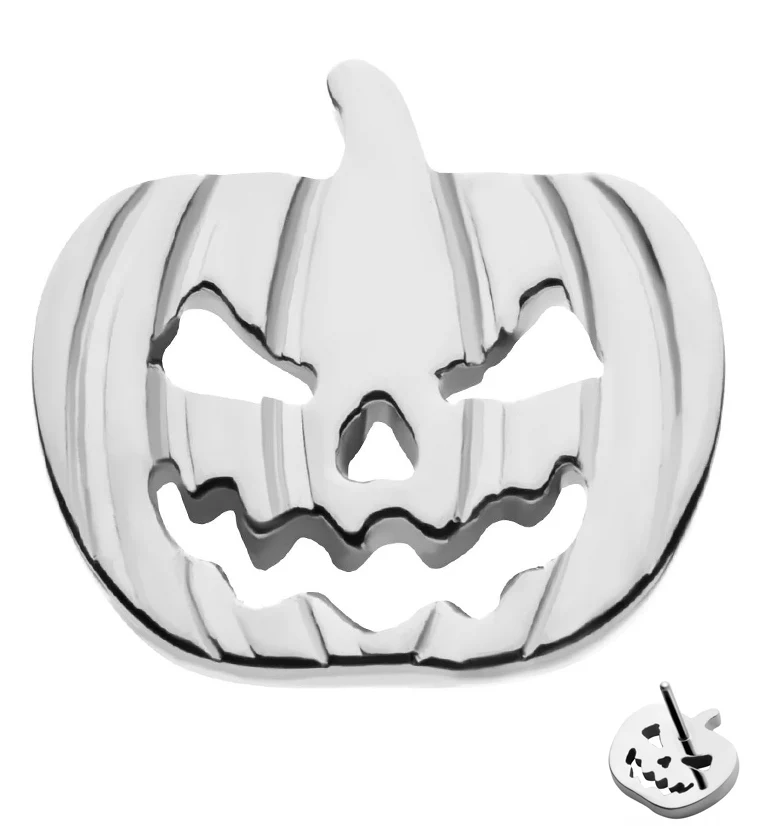 Stingy Jack Pumpkin Threadless Titanium Top - Mrs Treak