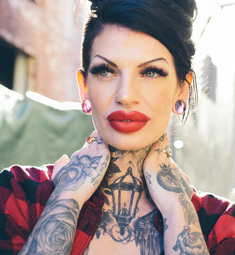 Grade A Rainbow Fluorite Stone Plugs - Mrs Treak