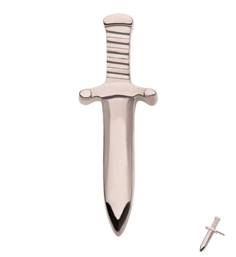 Dagger Threadless Titanium Top - Mrs Treak