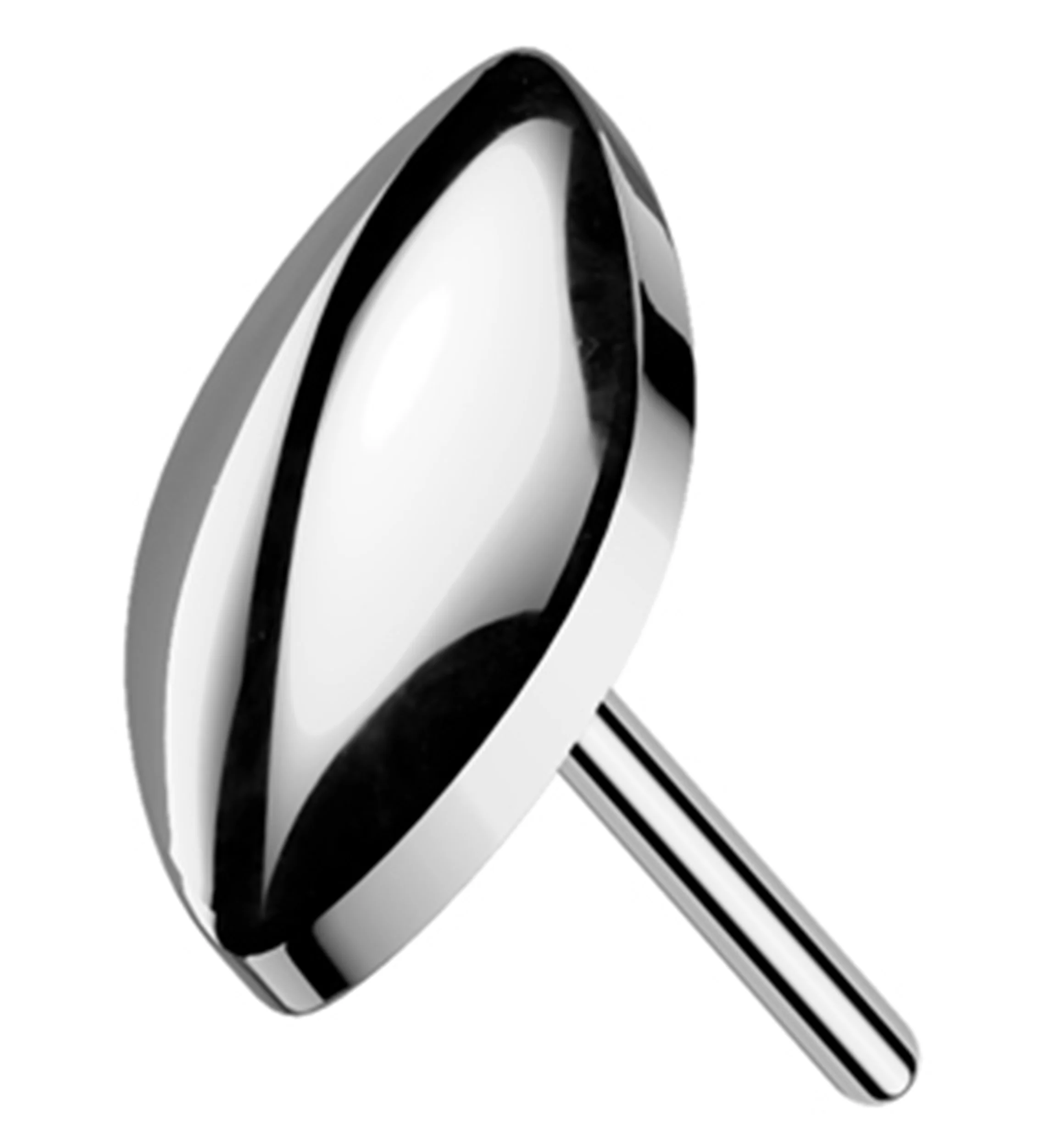 Marquise Titanium Threadless Top - Mrs Treak