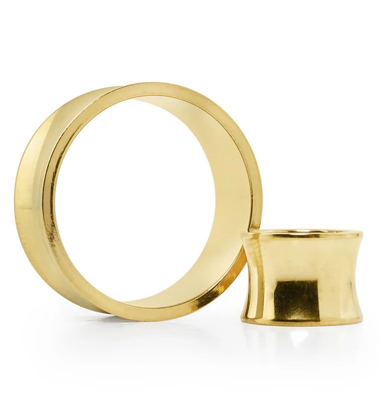 Gold PVD Stainless Steel Saddle Tunnels - Mrs Treak
