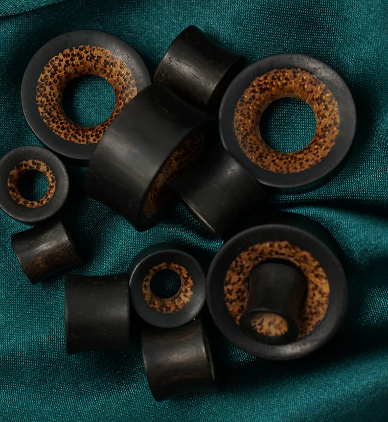 Areng Tunnel Plugs With Coconut Inlay - Mrs Treak