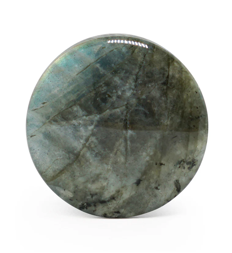 Grey Labradorite Stone Plugs - Mrs Treak