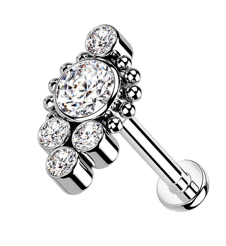 Regal CZ Bundle Titanium Labret - Mrs Treak