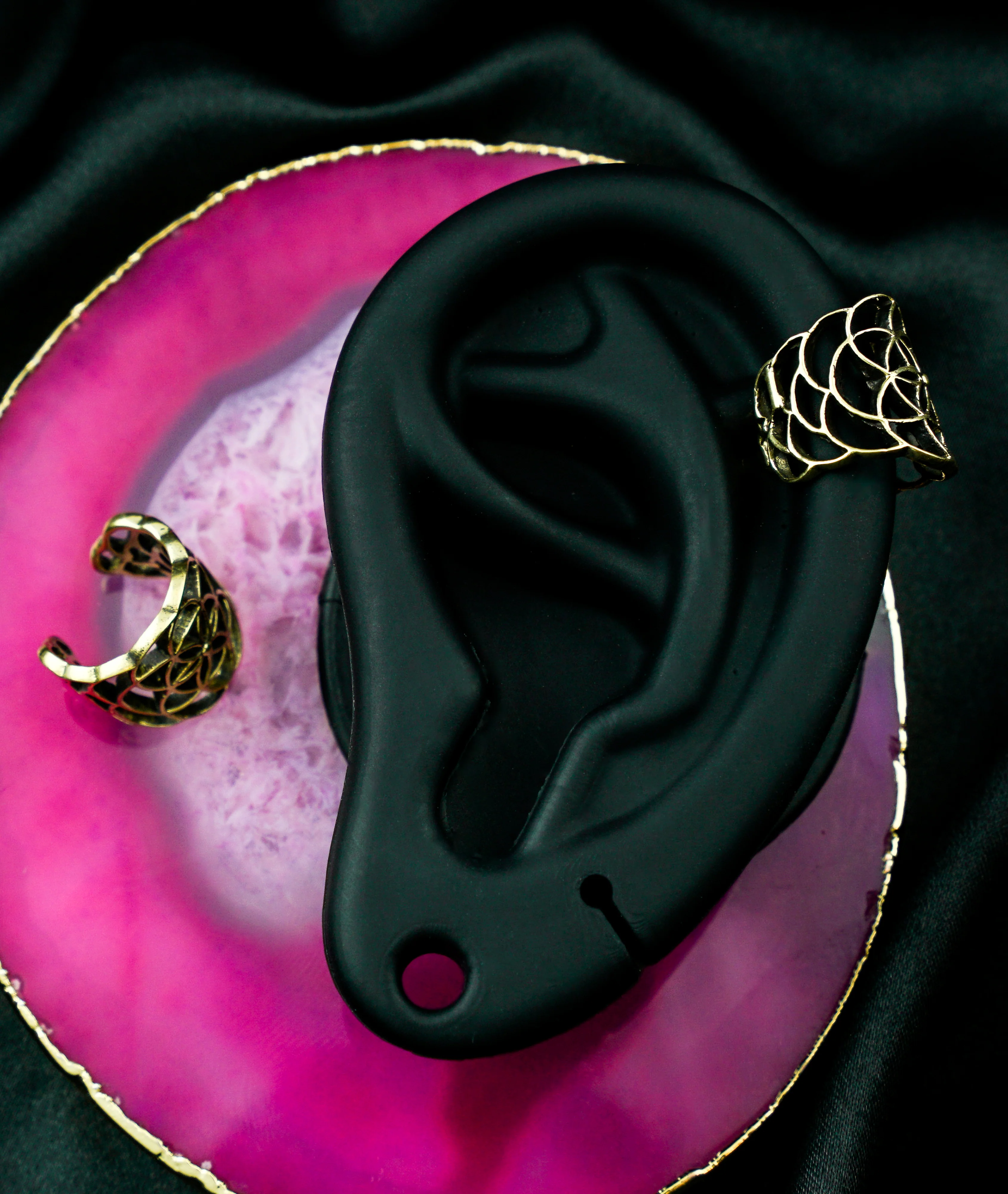 Seed Of Life Brass Ear Cuff - Mrs Treak