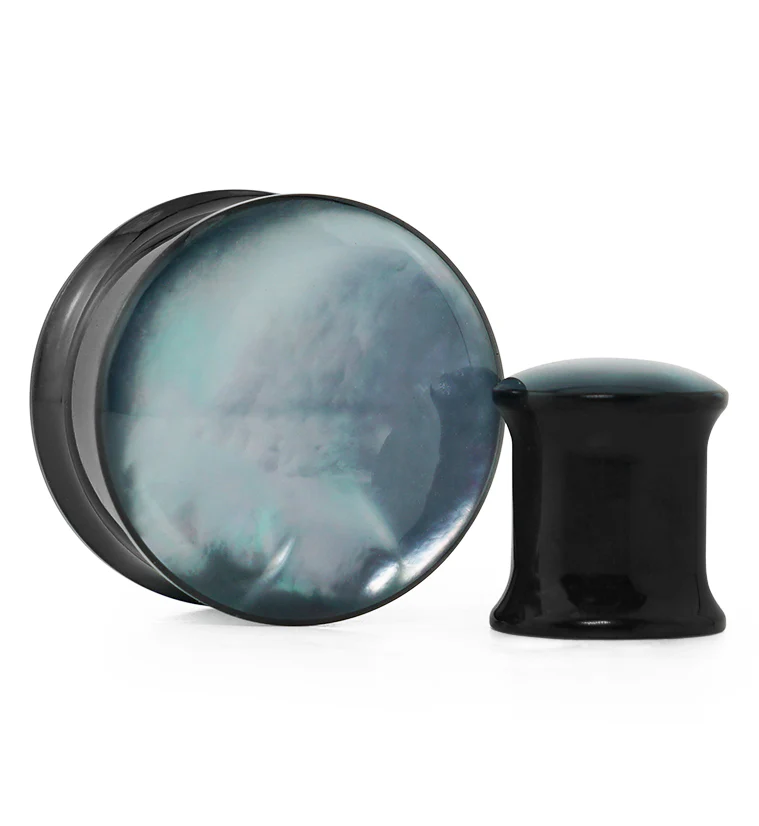Black PVD Prism Stainless Steel Double Flare Tunnel Plugs - Mrs Treak