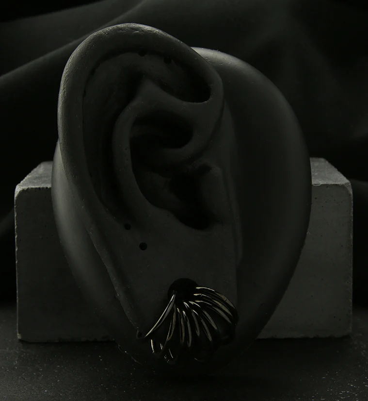 20pc Set of Black PVD Stainless Steel Stacked Rings - Mrs Treak