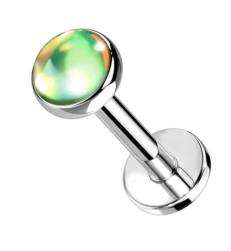 Green Aura Labret Post - Mrs Treak