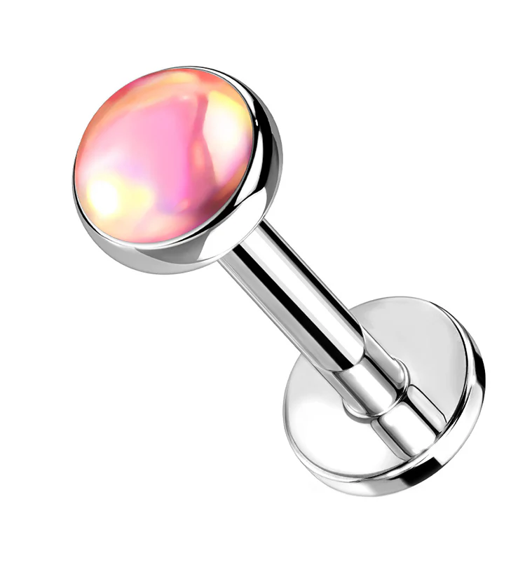 Pink Aura Labret Post - Mrs Treak