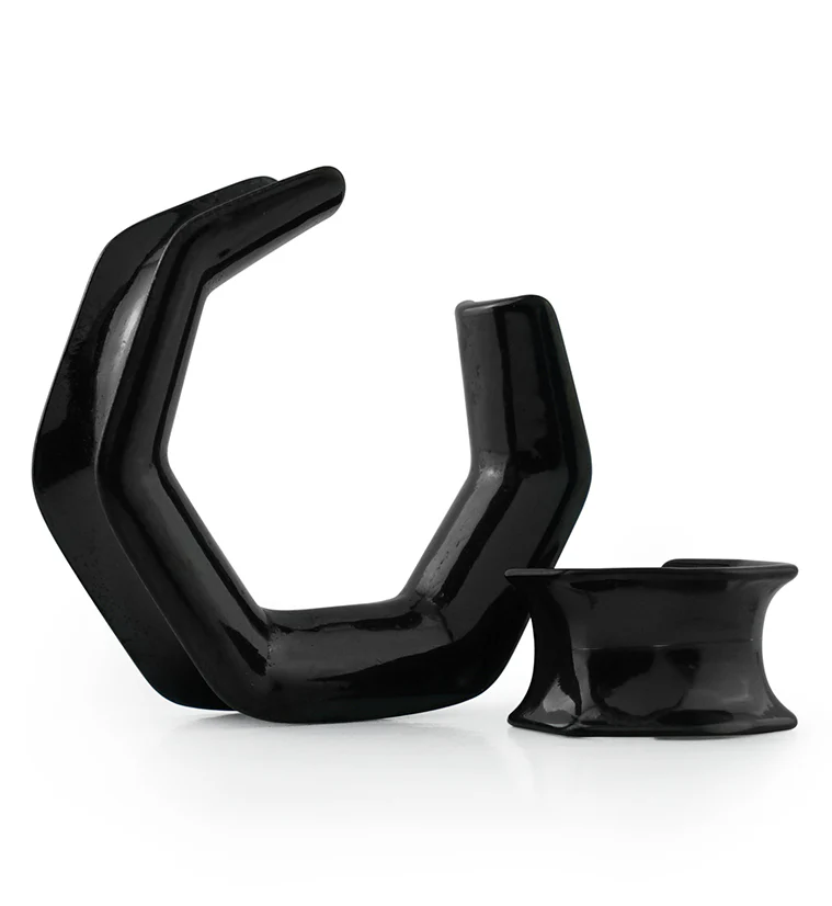 Black PVD Hex Saddles - Mrs Treak