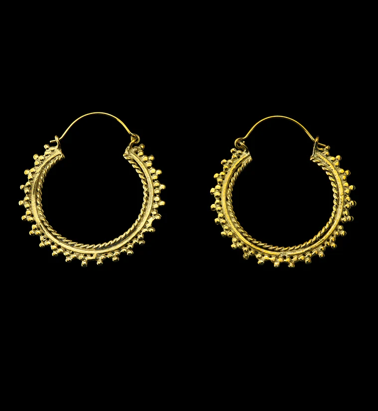 18G Chaplet Brass Hangers / Earrings - Mrs Treak