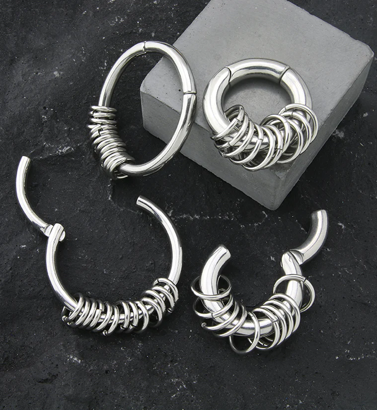 Active Rings Hinged Hoop Ear Weights - Mrs Treak