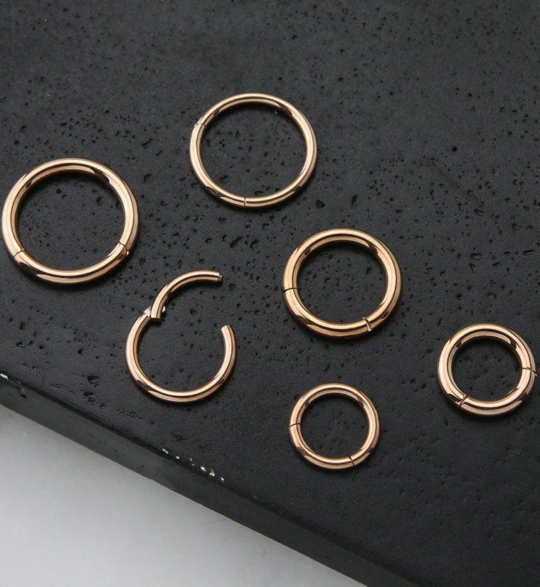 20pc Set of Rose Gold PVD Stainless Steel Stacked Rings - Mrs Treak