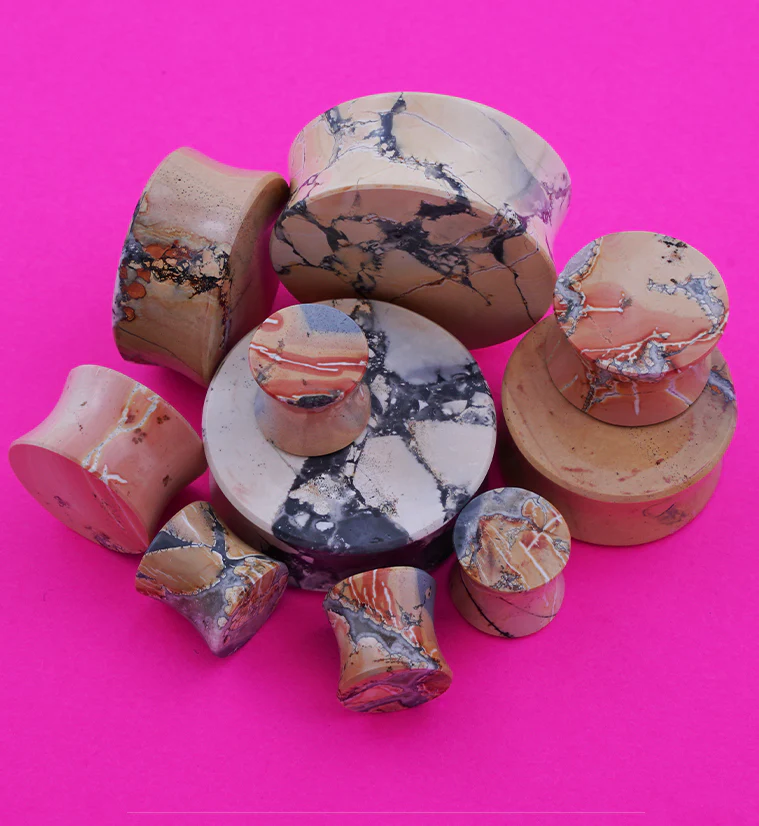 Maligano Jasper Stone Plugs - Mrs Treak