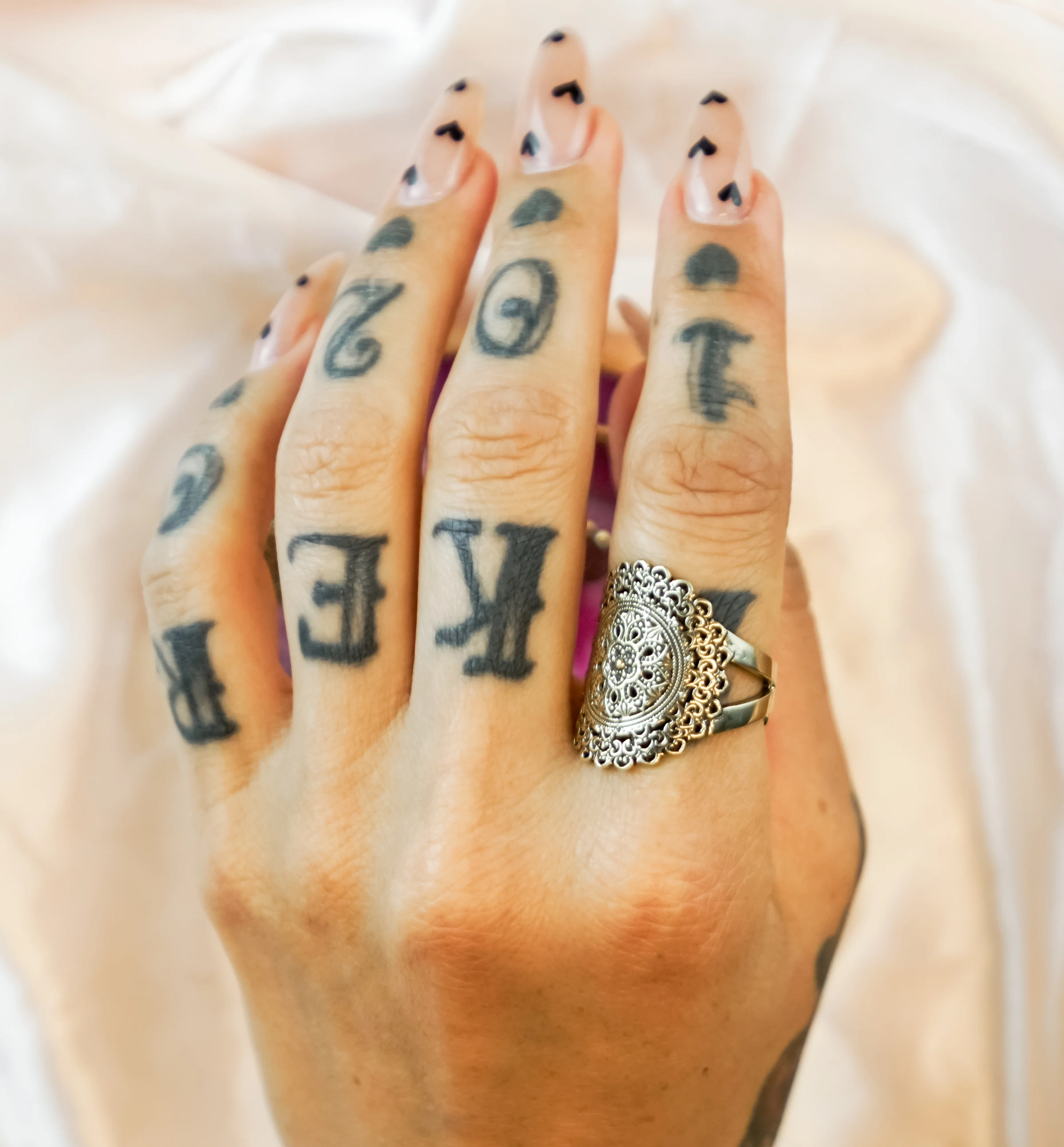 Flower Lattice Brass Ring - Mrs Treak