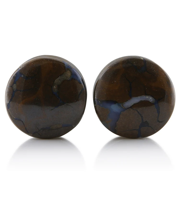 Boulder Opal Plugs 3-4