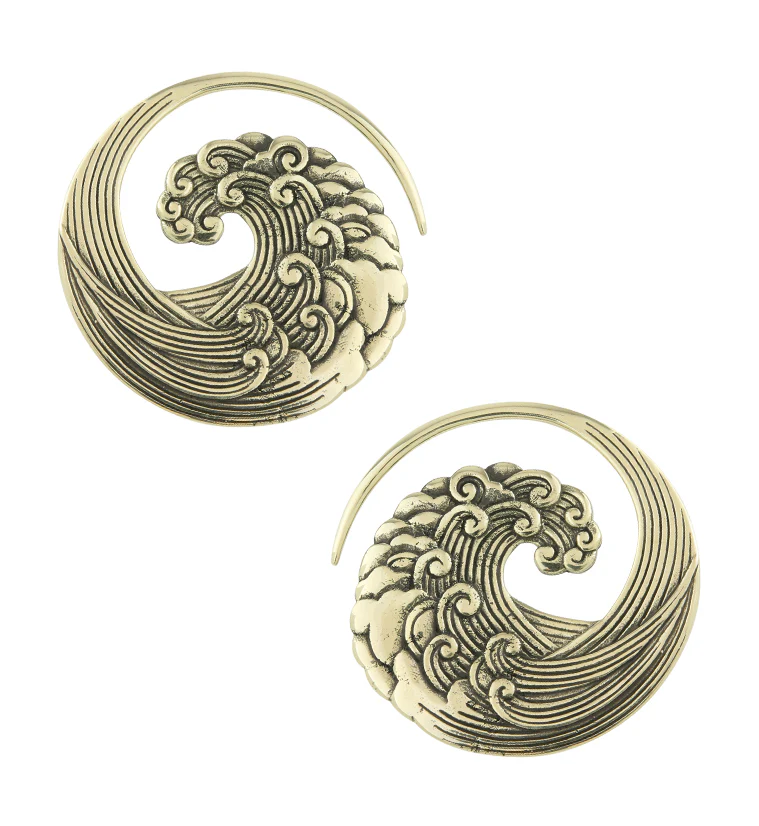Tsunami Brass Ear Weights - Mrs Treak