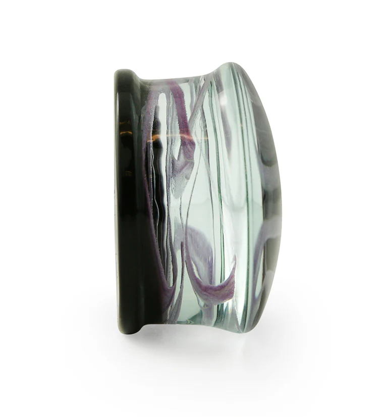Purple Haze Swirl Glass Plugs - Mrs Treak