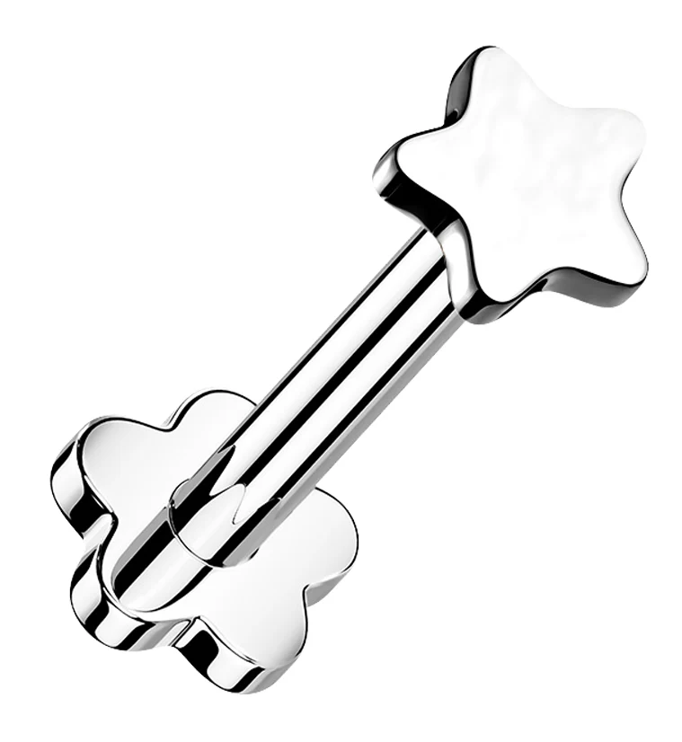 Star Titanium Threadless Labret - Mrs Treak