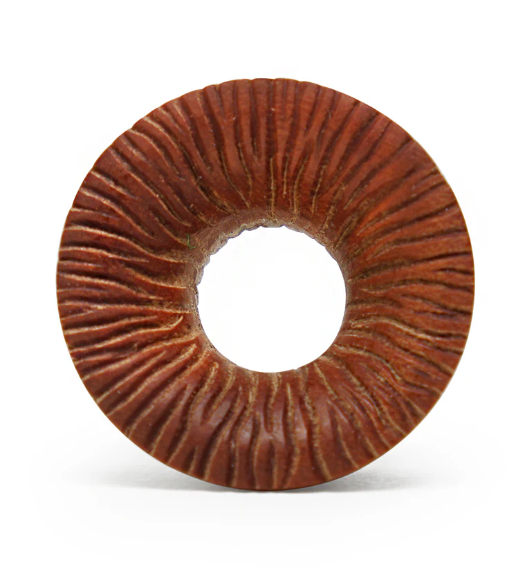 Score Saba Wood Mayan Flare Tunnel Plugs - Mrs Treak