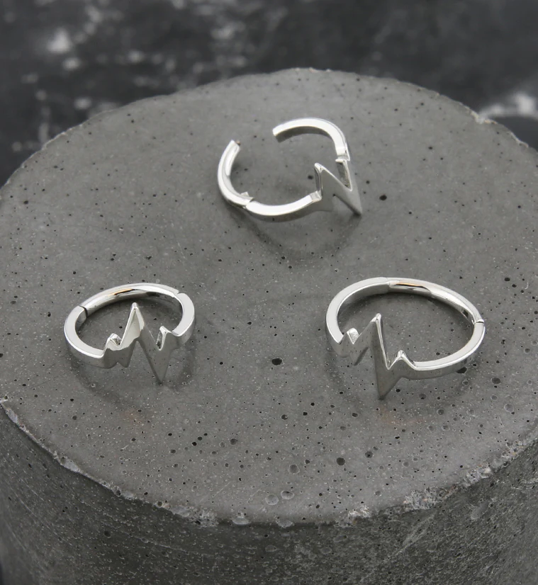 Pulse Stainless Steel Hinged Segment Ring - Mrs Treak