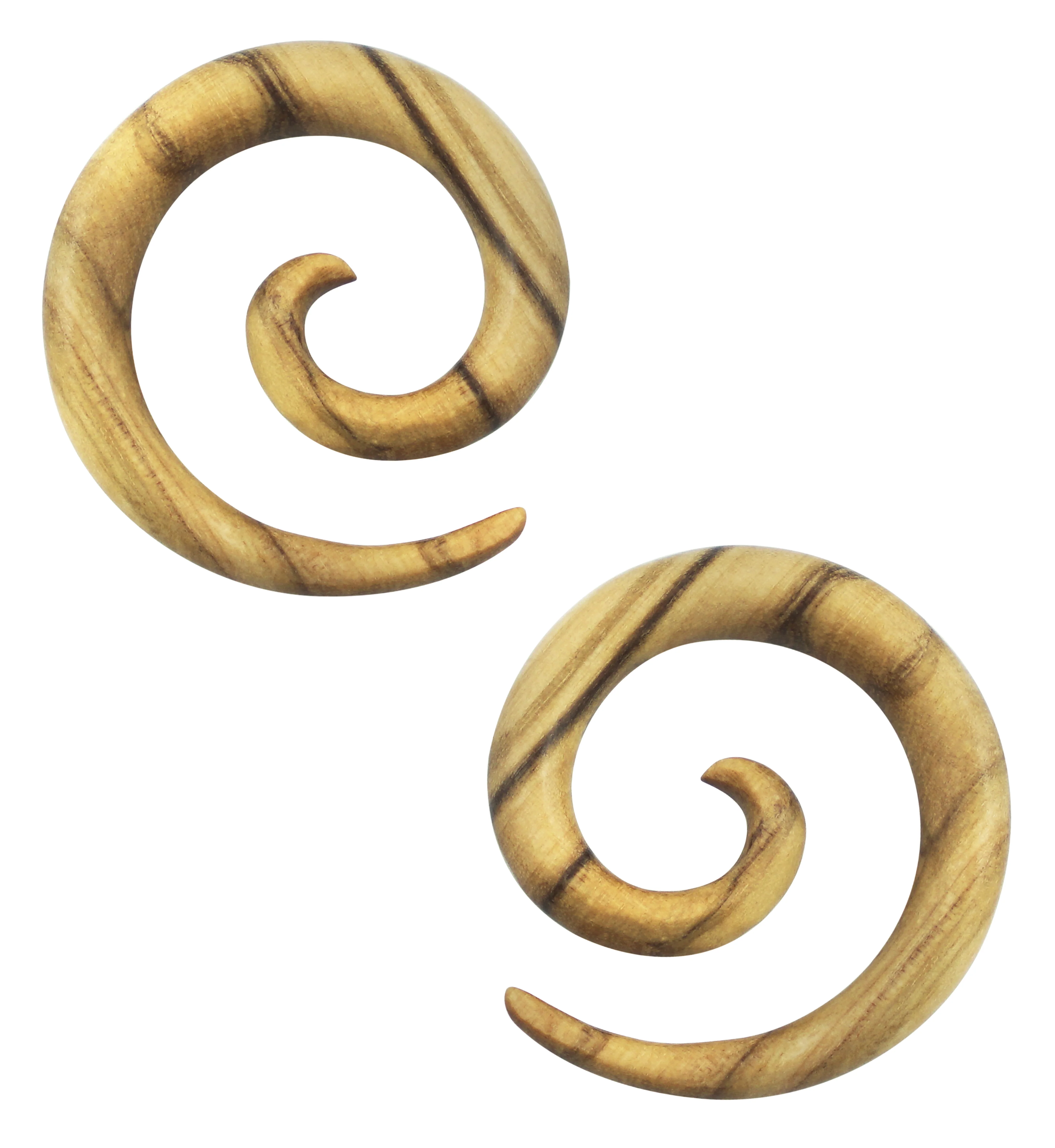 Olive Wooden Spirals - Mrs Treak