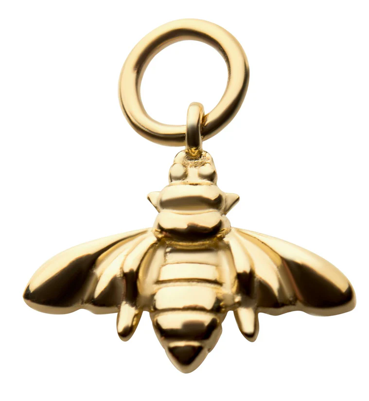 14kt Gold Bumble Bee Charm - Mrs Treak