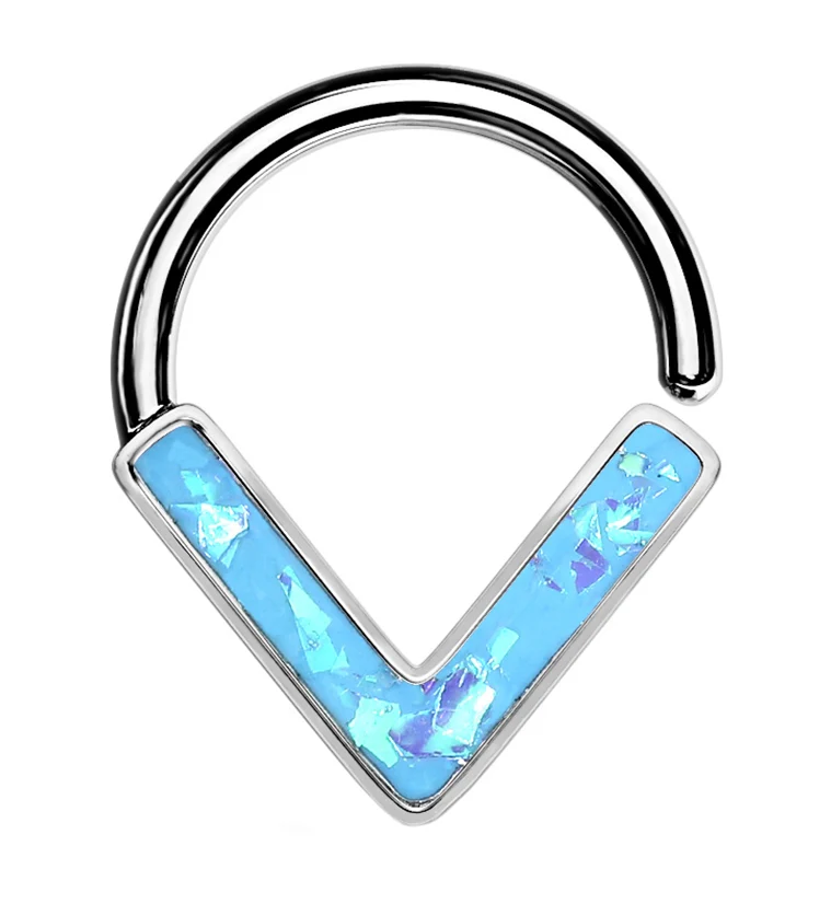 Blue Glitz Mote Seamless Ring - Mrs Treak