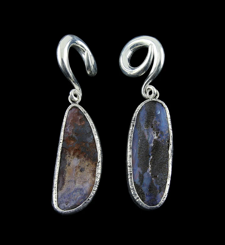 Boulder Opal Ear Weights Version 15 - Mrs Treak
