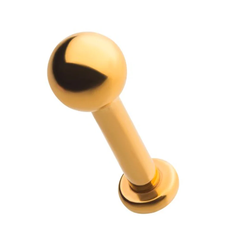 24kt Gold PVD Titanium Labret - Mrs Treak