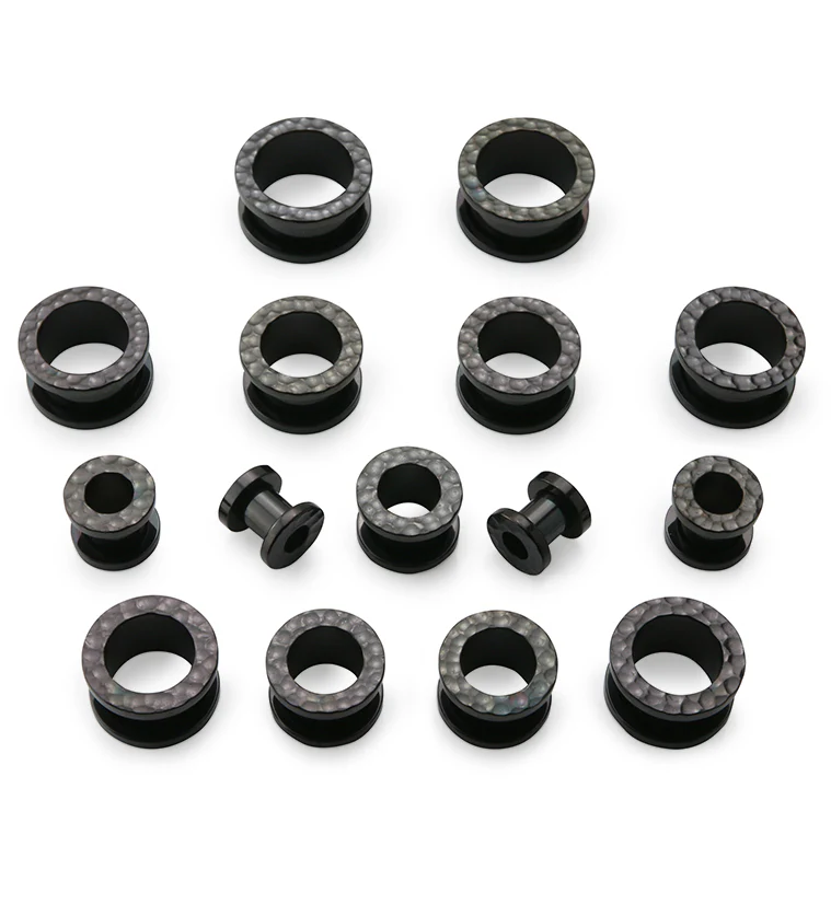 Hammered Black PVD Stainless Steel Tunnels - Mrs Treak